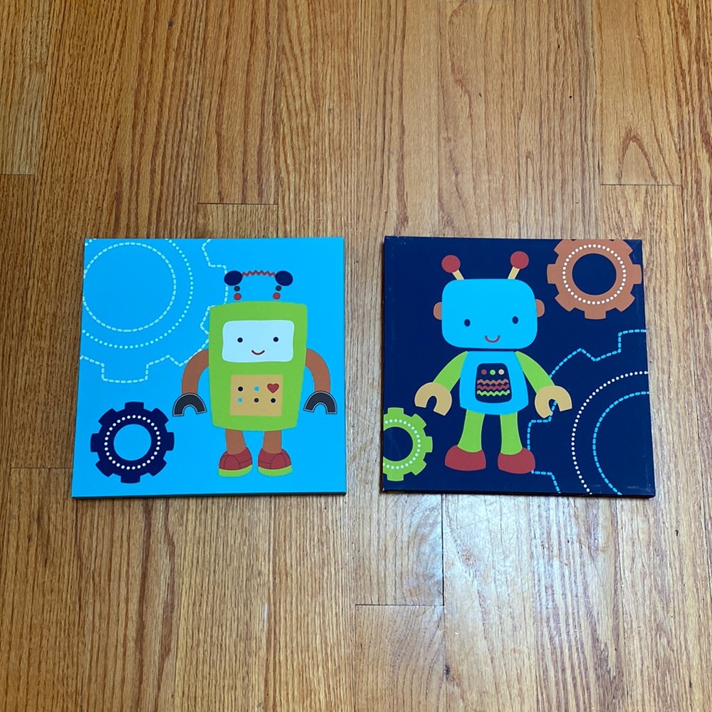 Robot canvas wall art